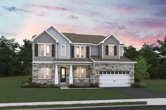 Sunny Slope Crossings Stavanger III Elevation EE Partial Stone Level 3