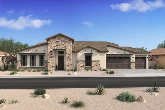 Campanos Estates London Elevation Hacienda X 3 CarGarage Level 3